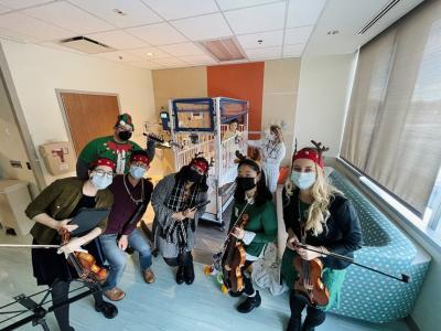 Staller Center’s Instrument Petting Zoo Spreads Holiday Cheer at SB Ch…